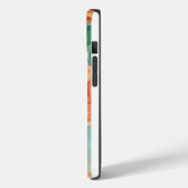 ブリジガートンボホインスパイア水色オレンジ色フローラ Case-Mate iPhoneケース (裏面 / 左)