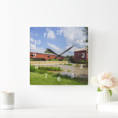 ブリジゲトンブリッジ及びミル壁時計 スクエア壁時計 (ホーム)