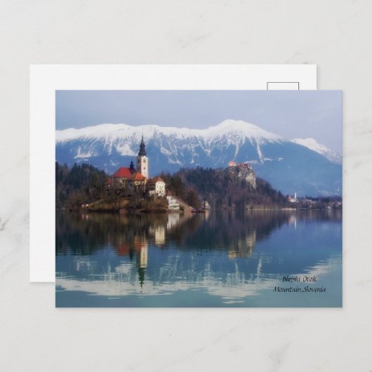 ブリジスキーオトックマウンテン,スロベニア シーズンポストカード (正面/裏面)