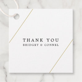 ブリジット幾何モダン結婚図形 フェイバータグ