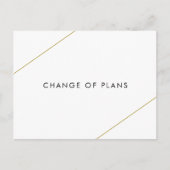 ブリジット幾何モダン結婚図形 案内ポストカード (正面)