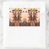 ブリジット・キューベッド 長方形シール (バッグ)