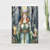 ブリジッドインボルクキャンドルマスフォレストケルトウィッカ信者 シーズンカード (正面)