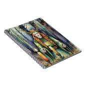 ブリジッドインボルクキャンドルライトフォレストケルトウィッカ信者 ノートブック (右側)