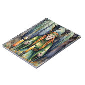 ブリジッドインボルクキャンドルライトフォレストケルトウィッカ信者 ノートブック (左側)