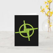 ブリジッドクロス 異教 キリスト教 アイルランドシャツ セントパトリ カード (黄色い花)