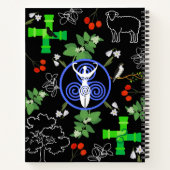 ブリジッド女神 – ブラックジャーナル ノートブック (裏面)