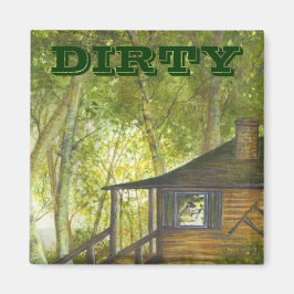 ブリジッド・オニール・ホーヴィーによる湖の磁石のキャビン マグネット