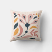 ブリスの開花:フローラピンク、ブルー、イエローカス クッション (裏面)