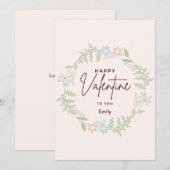 ブリスエレガントフローラバレンタインズデイカード シーズンカード (正面/裏面)