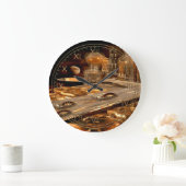 ブリスクポート未来都市 ラージ壁時計 (ホーム)