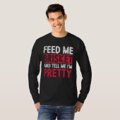 ブリスケットを食わせて、かわいいと言って BBQマスターG Tシャツ (正面フル)
