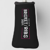 ブリスケットリブ2024 BBQバーベキュー政治選挙 ゴルフヘッドカバー (回転90)