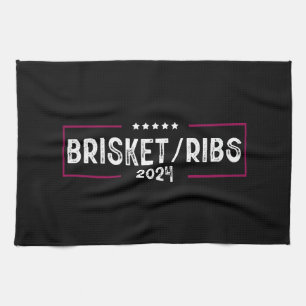 ブリスケットリブ 2024 BBQ バーベキュー 政治選挙 キッチンタオル