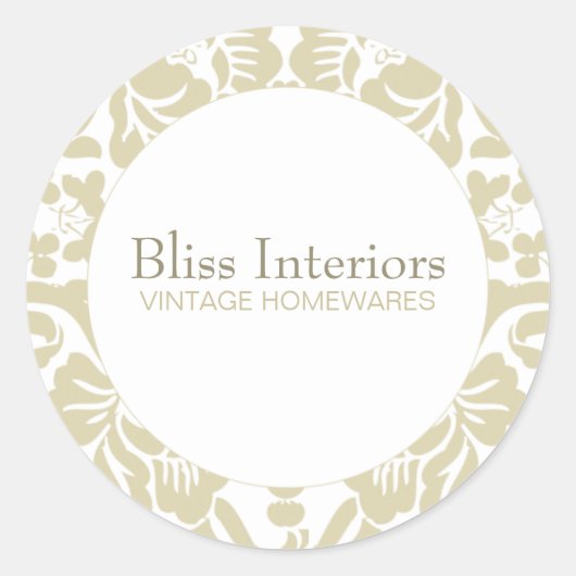 ブリスシックダマスクフローラシール ラウンドシール (正面)