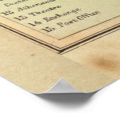 ブリストルのイギリスの地図(1872年) ポスター (角)