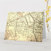 ブリストルのTNのヴィンテージの地図 カード (黄色い花)