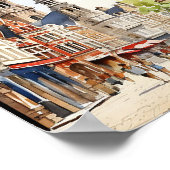 ブリストルイングランドウォーター絵を描カラーズトラベル ポスター (角)