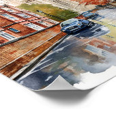 ブリストルイングランドウォーター絵を描カラーズトラベル ポスター (角)