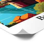 ブリストルイングランドヴィンテージトラベルポートレート ポスター (角)