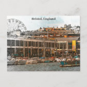 ブリストルイングランドUKパノラマビュー ポストカード (正面)