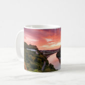 ブリストルクリフトンサスペンションブリッジアットサンセットマグ コーヒーマグカップ (正面左)