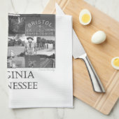 ブリストルシーンコラージュ キッチンタオル (四つ折り)