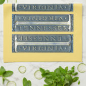 ブリストルバージニアテネシーマーカー キッチンタオル (折り畳み)