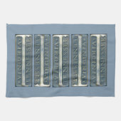 ブリストルバージニアテネシー州マーカーブルー キッチンタオル (横)