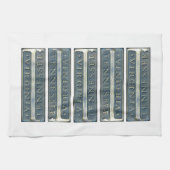 ブリストルバージニアテネシー州マーカーホワイト キッチンタオル (横)