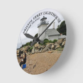 ブリストルフェリーライトハウスロードアイランド丸時計 ラウンド壁時計 (傾斜)