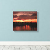 ブリストルロードアイランドサンセット キャンバスプリント (インサイチュ (ウッドフロア))