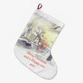 ブリストル統一されたK5Gクリスマスストッキング ラージクリスマスストッキング (正面 (吊り時))