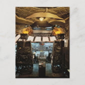 ブリストル ブリタニア旅客機コックピット写真 ポストカード (正面)