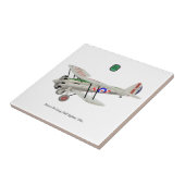 ブリストル・ブルドッグ、二面飛行機、モノグラム。 タイル (側面)