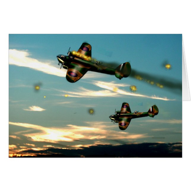 ブリストル·ブレンハイ空白のム·カード (正面横)