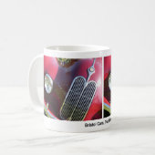 ブリストル、2リットル、ヴィンテージカー。 コーヒーマグカップ (正面左)