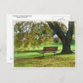 ブリストルCTメモリアル・ブールバードのベンチ ポストカード (正面/裏面)