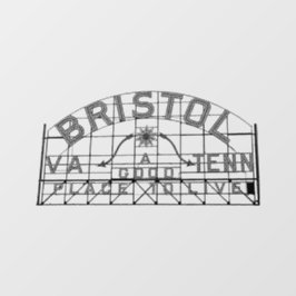 ブリストルVA TNスローガンの看板ウィンドウの固定 ウィンドウサイン