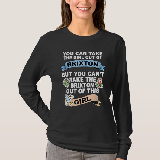 ブリストン出身の娘 ブリストンからの移住 Tシャツ (正面)