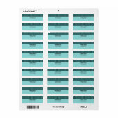 ブリスフルシック差出人住所ラベル ラベル (フルシート)