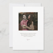 ブリスフルブランチズモノグラム結婚式招待状 招待状 (裏面)