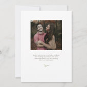 ブリスフルブランチズモノグラム結婚式招待状 招待状 (裏面)