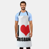 ブリスベンが大好き エプロン (着用した状態)