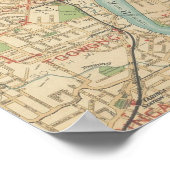 ブリスベンと郊外の地図, 1920 ポスター (角)