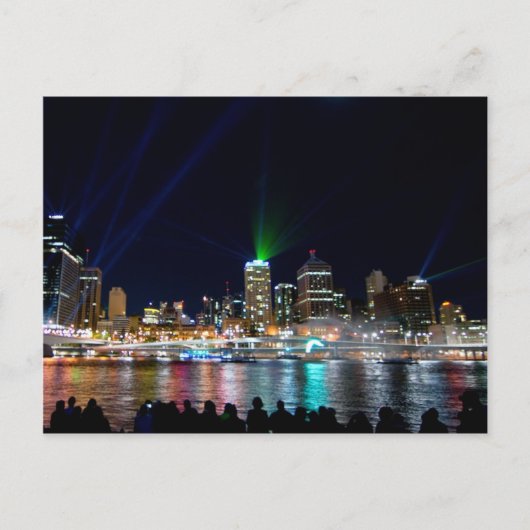 ブリスベンのスカイライン ポストカード (正面)