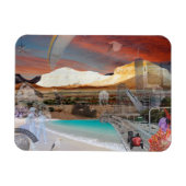 ブリスベンへのブレイクウェイのOZの反射 マグネット (横)