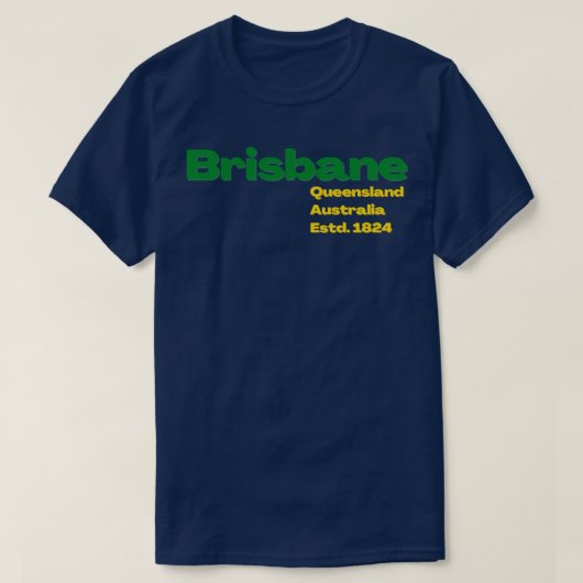 ブリスベンオーストラリアデザイン Tシャツ (デザイン正面)