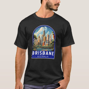 ブリスベンオーストラリア旅行アートヴィンテージ Tシャツ