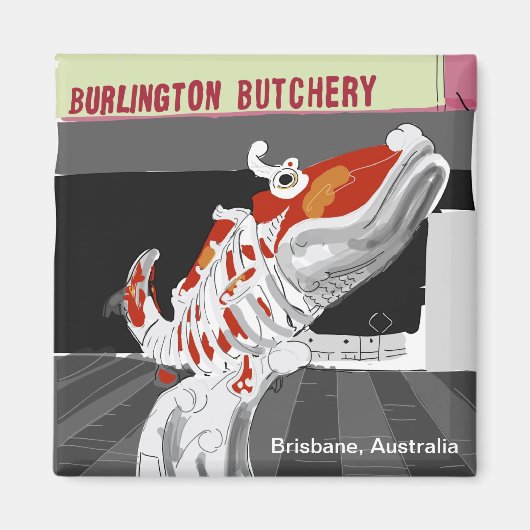 ブリスベンチャイナタウンマグネット マグネット (正面)